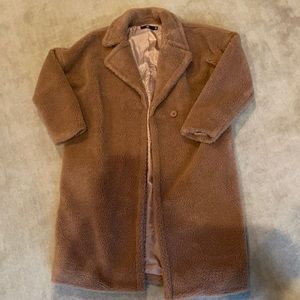 Brown teddy coat